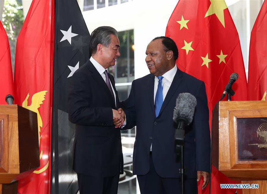 PAPUA NEW GUINEA-PORT MORESBY-WANG YI-VISIT