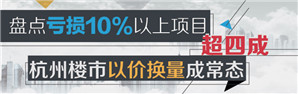 盤點虧損10%以上項目超四成 杭州樓市以價換量成常態