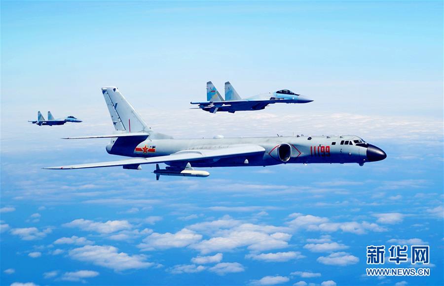 （圖文互動）（1）空軍發布宣傳片展現殲-20、蘇-35、轟-6K海上新航跡