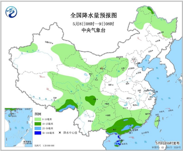 冷空氣要撤啦！今日全國降水整體弱 華南仍有強(qiáng)對(duì)流