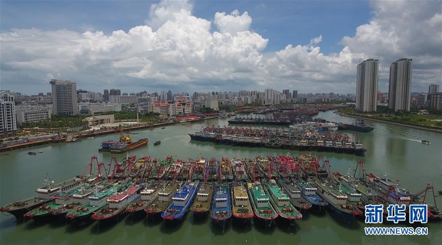 （社會）（1）海口：船舶進港避臺風
