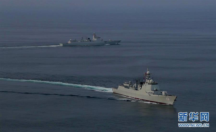 （國際）（1）中國海軍第35、36批護航編隊在亞丁灣完成任務(wù)交接