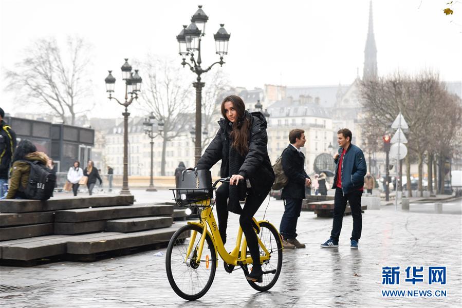 (國際)(4)法國巴黎:OFO“小黃車”助力市民綠色出行