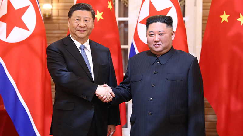 習(xí)近平同朝鮮勞動(dòng)黨委員長、國務(wù)委員會委員長金正恩舉行會談